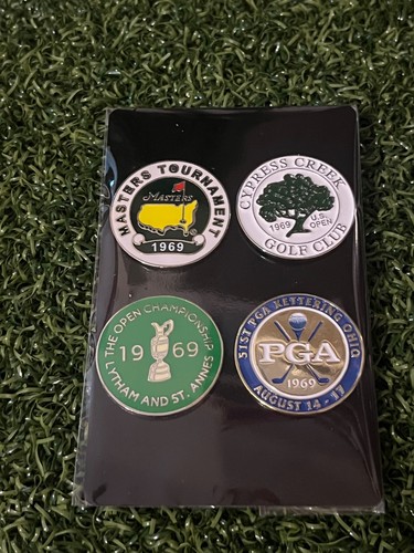 4er set flache golfball marker - flache,