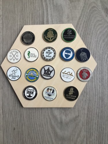 Golfball marker display - golfball,
